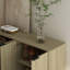Console Modern Modern, conception cannelée, tablettes réglables pour le salon - bois-1750603106