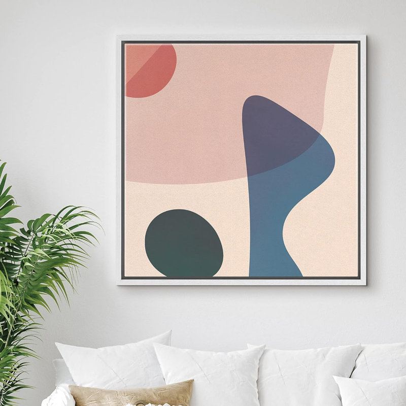 Color Blocks " Geometric Mid-Century ", 16" H x 16" W