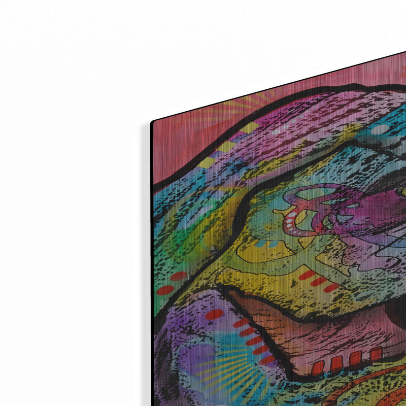 «T Rex 1» par Dean Russo, art mural en métal, 24 po x 36 po, H 36 po x l 24 po