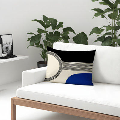 Housse et insert de coussin rectangulaire intérieur / extérieur Cassie