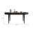Solid Wood Oak black Dining Table-107560762