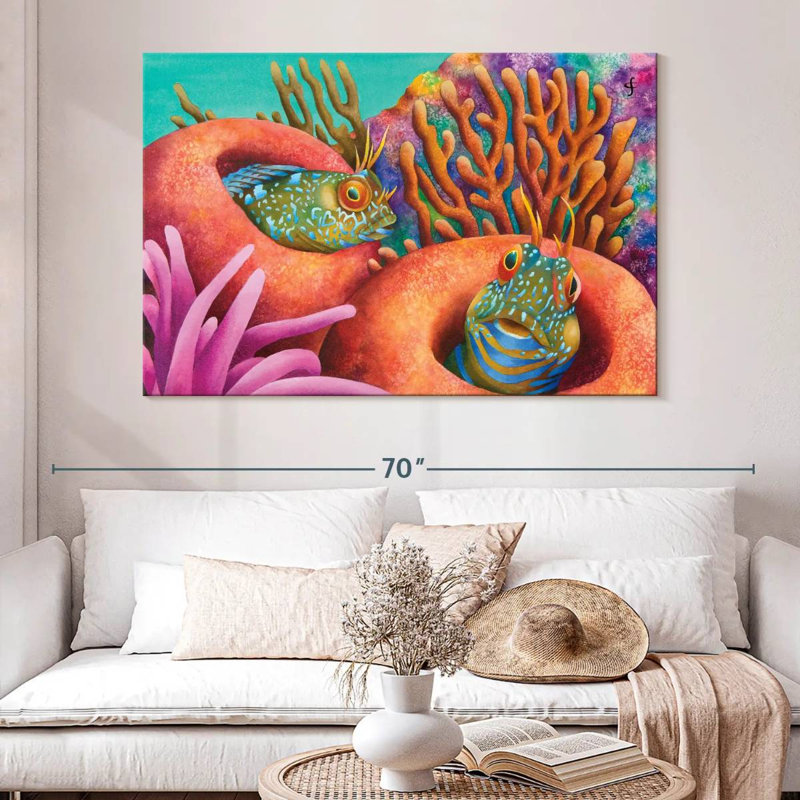 Brampt Seaweed Blennies, 34" H x 51" W