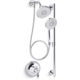 Kohler Forté Performance Showering Kit, 2.5 GPM Multifunction Showerhead and Handshower Package, Three Spray Settings