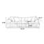 Coussin modulaire blanc 100% polyester 101,57 po-129578959
