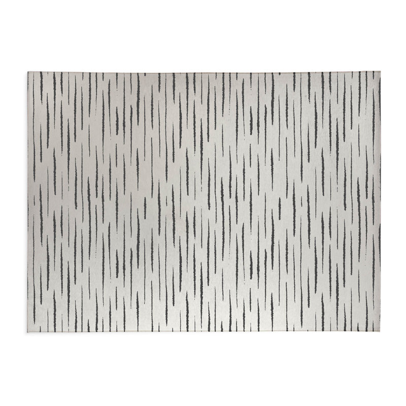 Lak Kids Play Mat, Ivory/Charcoal, Rectangle 2' x 3'
