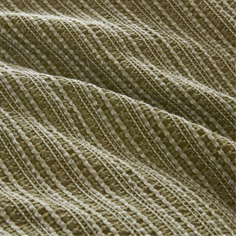 Édredon très grand / très grand 3 pièces, 100% coton lavé à la gaufre, duvet synthétique, rembourrage toutes saisons, coutures faciles d'entretien, sommeil réparateur avec rembourrage