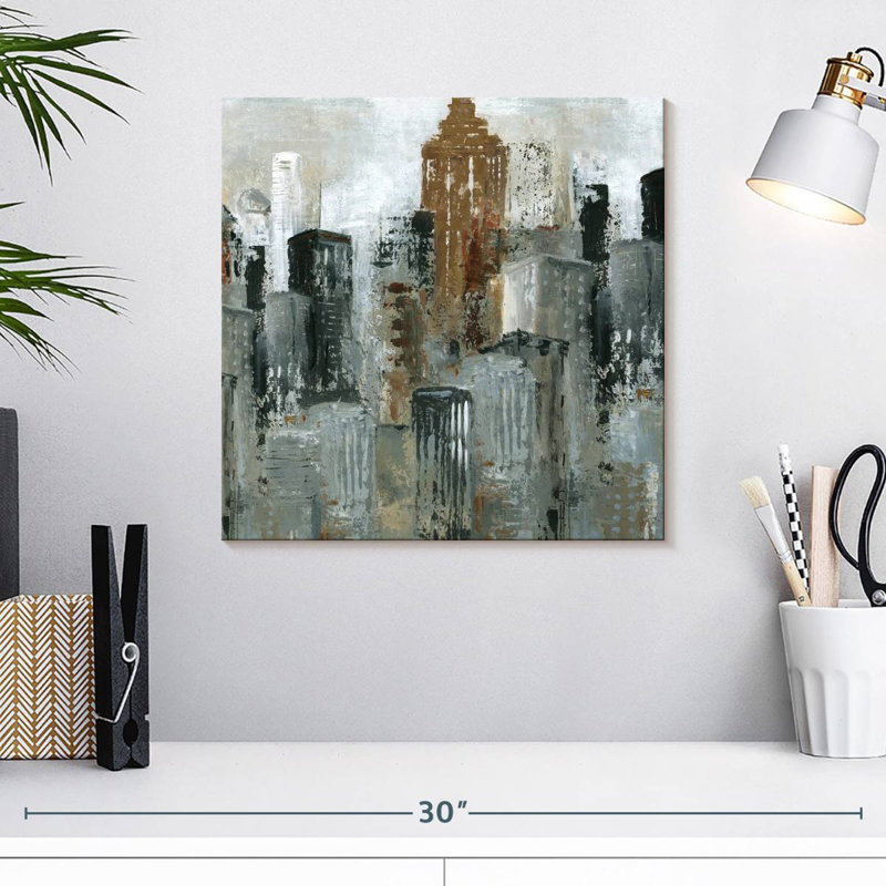 Peinture Intersection, H 16 po x l 16 po