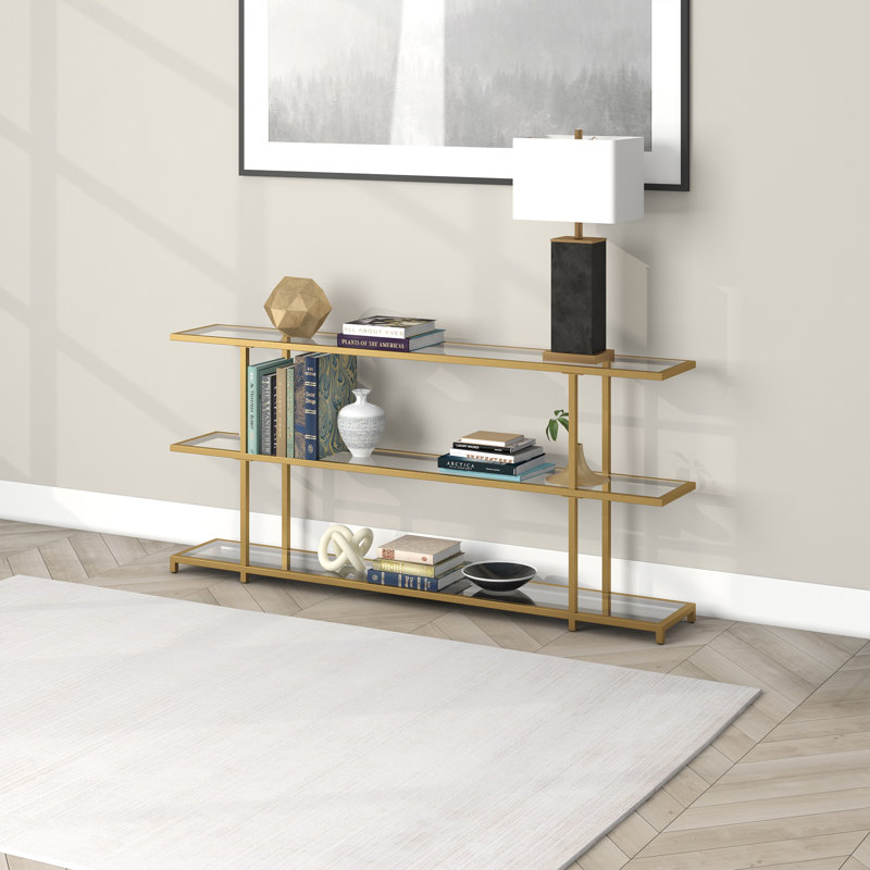Console Greenwich, Laiton, H 29 po x l 64 po x P 10 po