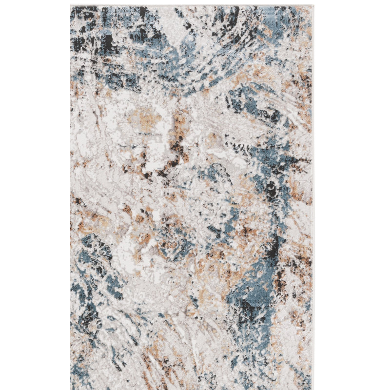 Tapis abstrait Kellee Performance, Rectangulaire 8 pi x 10 pi