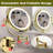 8" Dual-sided Wall Mounted Lighted Makeup Mirror, 1x/3x Magnification, Hardwired Connection-84201303