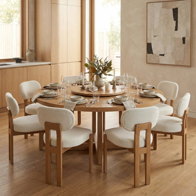 Ahn Wooden Dining Chairs, Modern Fabric Upholstered Dining Room Chair Kitchen Chairs, Farmhouse Dinner Chair for Kitchen Dining Room