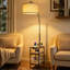 193cm Powder Coated Tray Table Floor Lamp-583664326