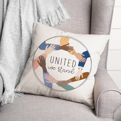 United We Stand Square Pillow Cover & Insert