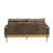 Silchester Oak & Distress Chocolate Top Grain Leather Sofa