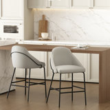 Fakenham Leatherette Barstool with Steel Legs