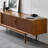 Simple solid wood style TV cabinet-107439793