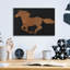 Art mural en verre épique «Equine 1 Industrial» par James Wiens, 16 po x 12 po