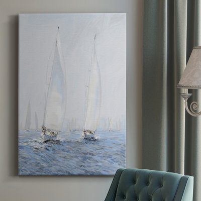 Sailing Upwind II - Wrapped Canvas Painting
