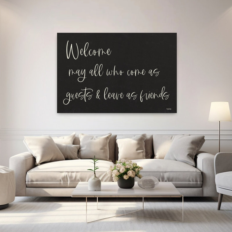Welcome, art abstrait contemporain, H 40 po x l 60 po