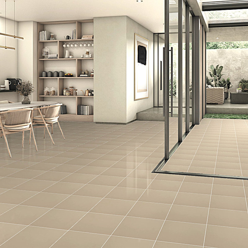 True Story Polished 12'' W x 12'' L Porcelain Throughbody Singular Tile, Tan