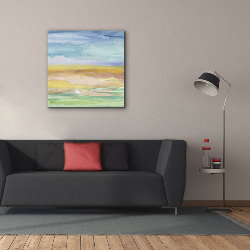 «Epic Graffiti» «Morning Earth 2» par Alicia Longley, art mural sur toile, 37 po x 37 po