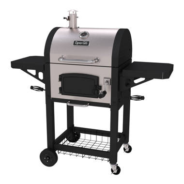Dyna-Glo 50 Barrel Charcoal Grill with Side Shelves u0026 Reviews | Wayfair