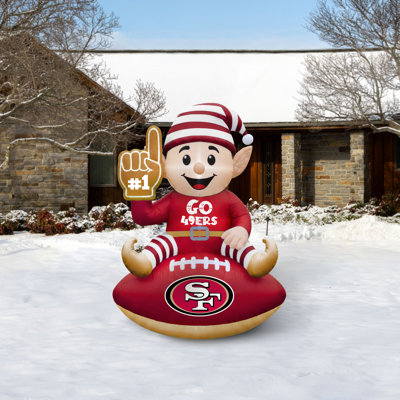 Elfe gonflable de football américain des 49ers de San Francisco (NFL) | 1,20 m