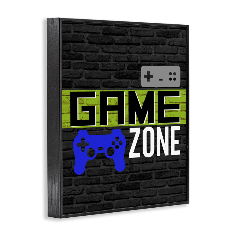 «Vintage Game Zone», estampe numérique encadrée par Kim Allen, Giclée encadrée noir minuit, H 20 po x l 16 po