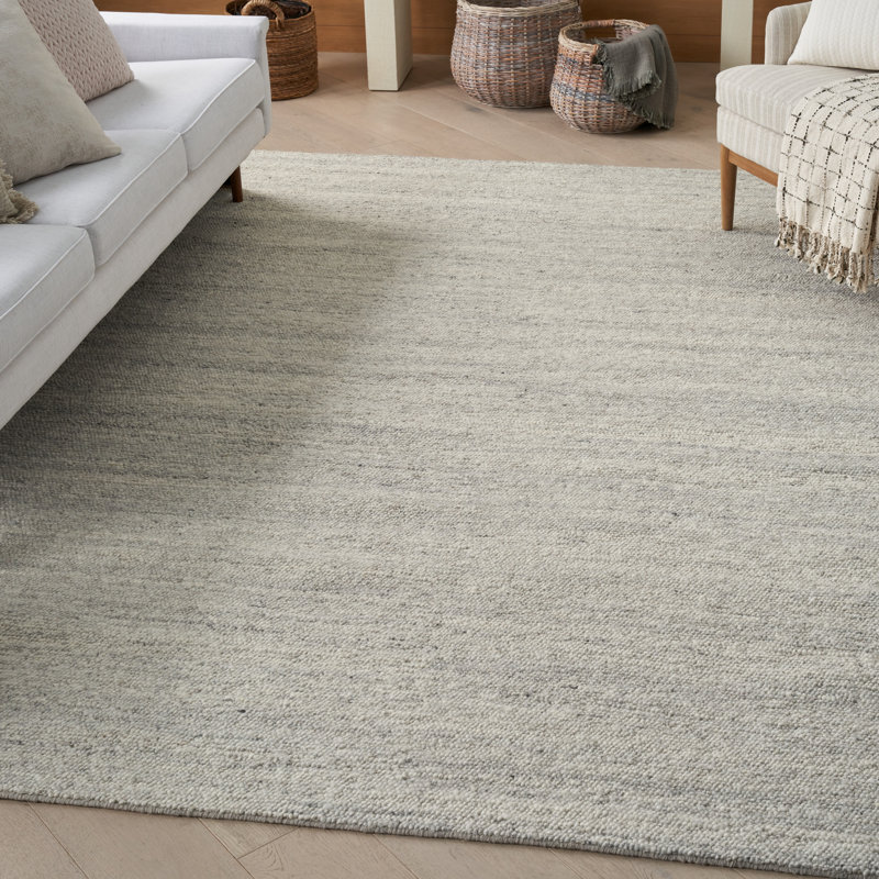Nourison Alanna Farmhouse Indoor Rug, Rectangle 7'9'' x 9'7'', Light Gray