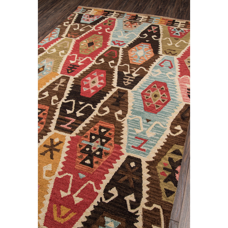 Adilet Wool Southwestern Indoor Rug, Rectangle 5' x 8'
