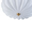 3-Light Milky White Glass Semi-Flush Mount 