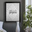 «Hello Gorgeous», art textuel sur toile-335871228-335871216