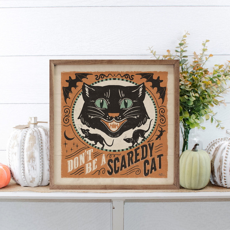 Scaredy Cats III par Janelle Penner, 4" H x 4" W