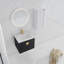 Meuble-lavabo mural 24 po avec lavabo en céramique et armoire latérale, portes à fermeture douce, armoire combinée (emballage KD)