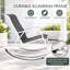 Chaise berçante d'extérieur Kozyard, chaise berçante de patio, structure en aluminium thermolaqué, tissu textilène respirant, ergonomique et résistant aux intempéries pour le porche, le jardin, le balcon, le bord de la piscine, gris-101140171