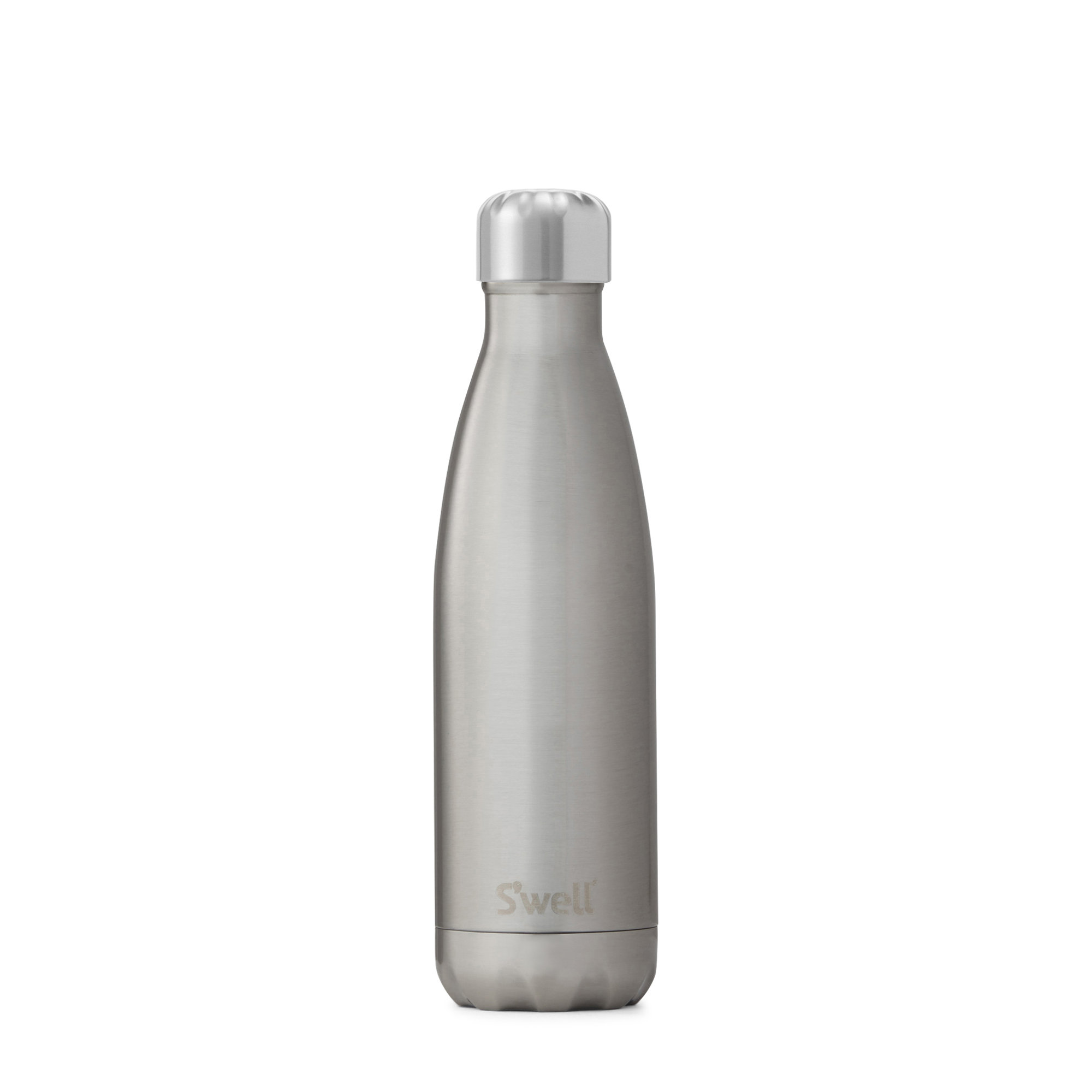 S'well Stainless Steel Triple-Layered Vacuum-Insulated Water Bottle, Silver, 25.oz