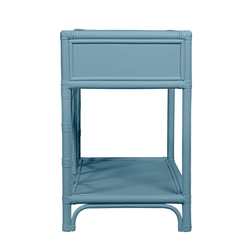 Ivy 1 - Drawer Nightstand, Pool Blue