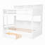 Lit superposé simple avec bibliothèque Genesy par Harriet Bee-281271587