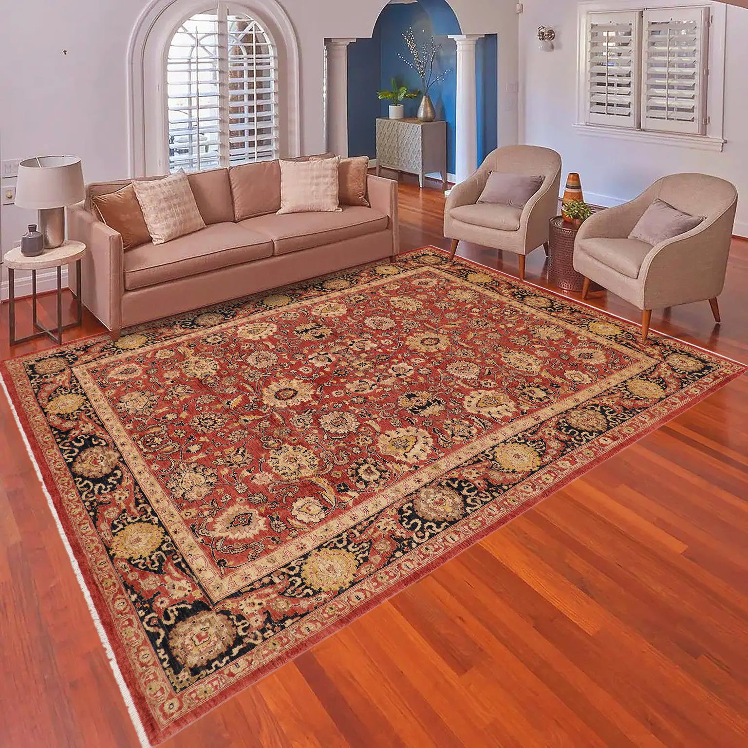 Isabelline One-of-a-Kind 9'3'' x 11'11'' 2000s Area Rug in Blue/Red by ...