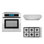 Cosmo 3 Piece Kitchen Appliance Package with 36'' Cooktop Under Cabinet Range Hood