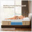Matelas hybride à ressorts 14 po avec mousse viscoélastique gélifiée sans peluche moyenne certifiée Certipur-US 80 po-114706757