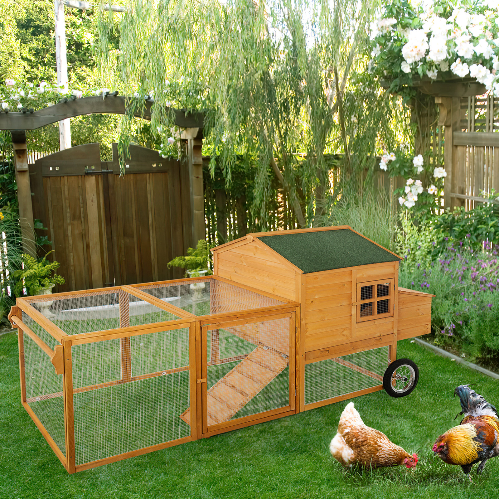 Tucker Murphy Pet™ Datavian 27.39 ft² Chicken Coop with Roosting Bar ...