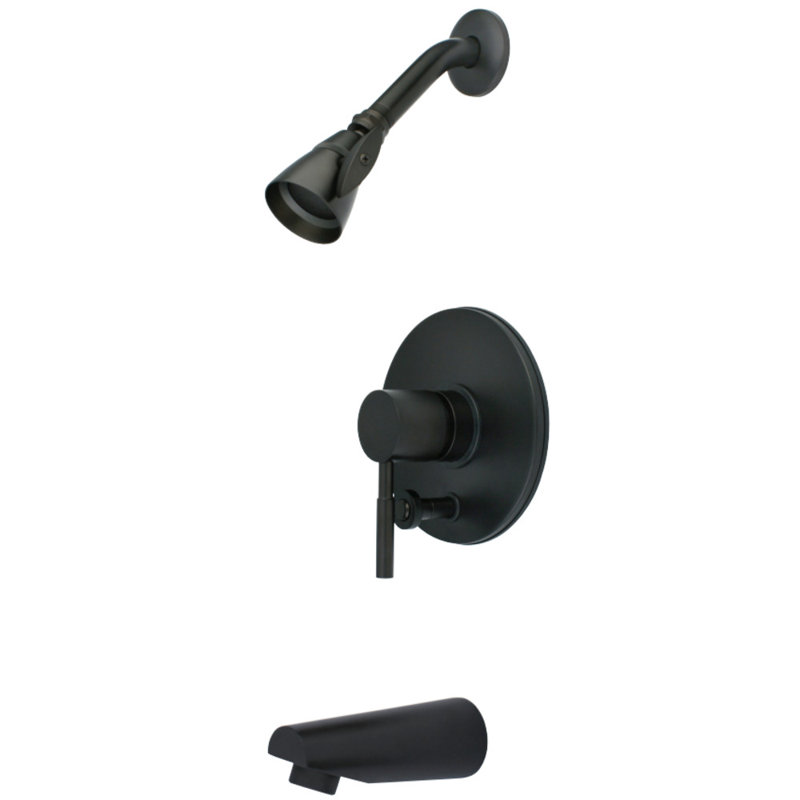Kingston Brass Concord Single-Handle Pressure Balanced Tub and Shower Faucet, Oil Rubbed Bronze