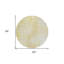 Tapis extérieur rond lavable abstrait ivoire et beige 8 pi