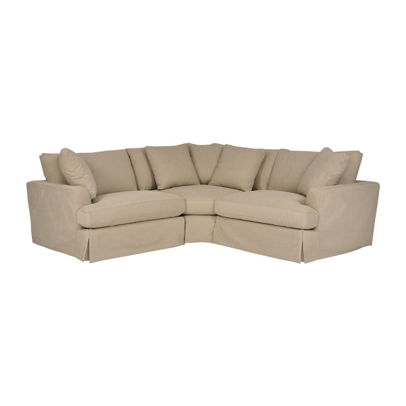 Canapé modulaire rembourré 3 pièces Kanta, Brun