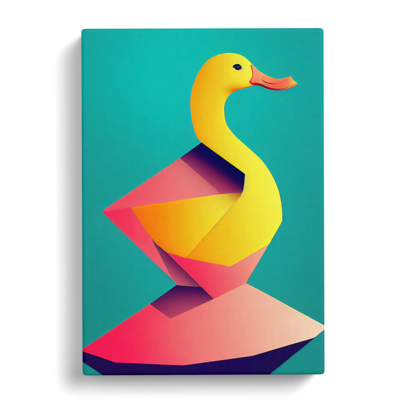 Salladasburg Duck Modern - Wrapped Canvas, 50cm H x 35cm W x 3cm D