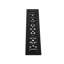 Grille d’air thermovictoriane en fonte d’aluminium 3,5 po x 16 po noir