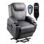 Fauteuil inclinable électrique en polyester et métal avec rangement -1497317219