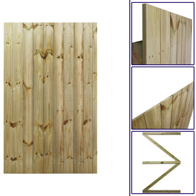 Natahsa 180 cm H Gate Fencing