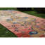 Tapis turc vintage sculpté à la main, 135 x 262 cm, en laine biologique naturelle, pièce unique.